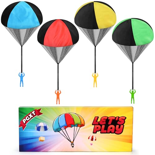 Parachute Toy for Kids. Outdoor Toys Flying Parachute Men. Inside & Outside Toys for or 3 4 5 6 7 8 9 10 11 12 Year Old. Christmas Stocking Stuffers for Kids Idea 2025 Unique Boys Party Favors
